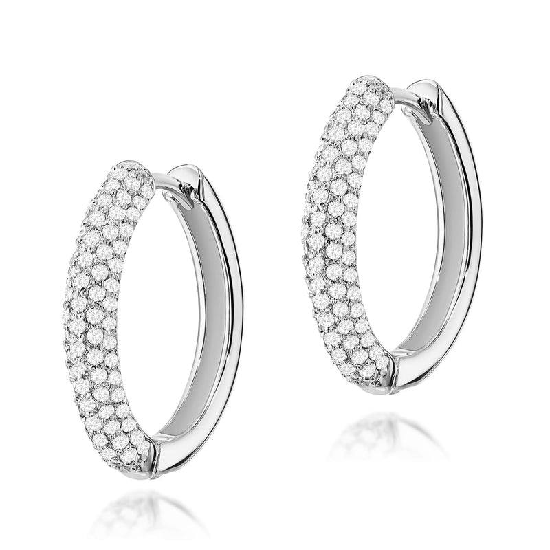 Cercei Aur 14K cu Diamante Naturale 0.83 ct, imaginea 4 din 7