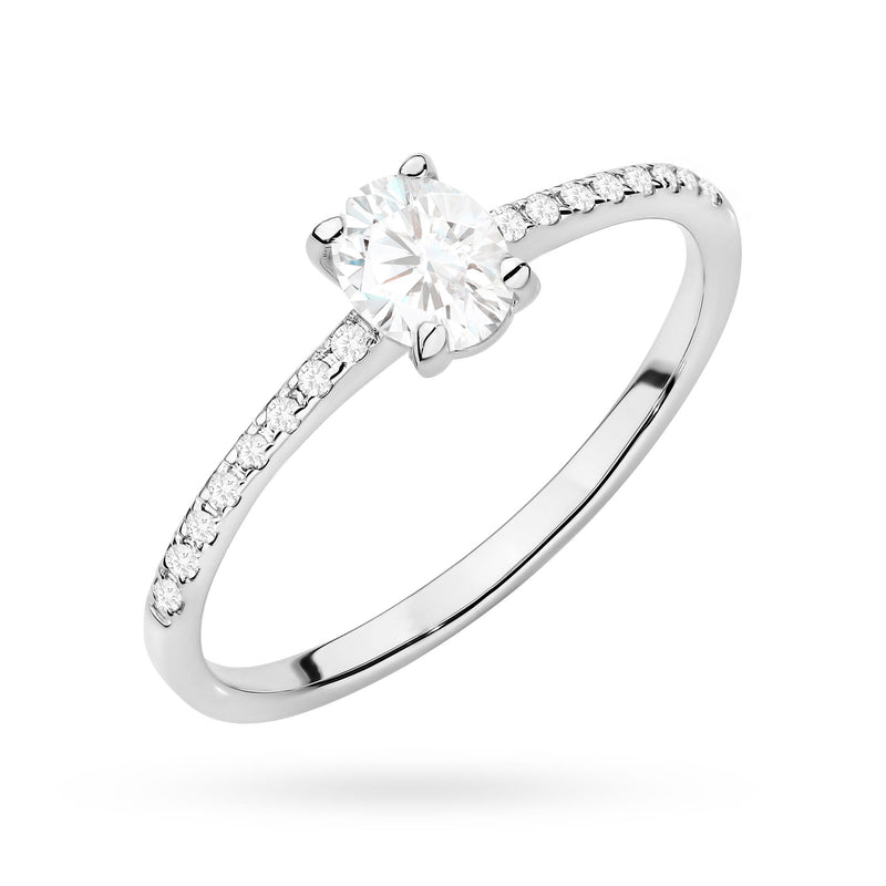 Inel Aur 14K cu Diamante Naturale 0.38 ct, imaginea 5 din 12