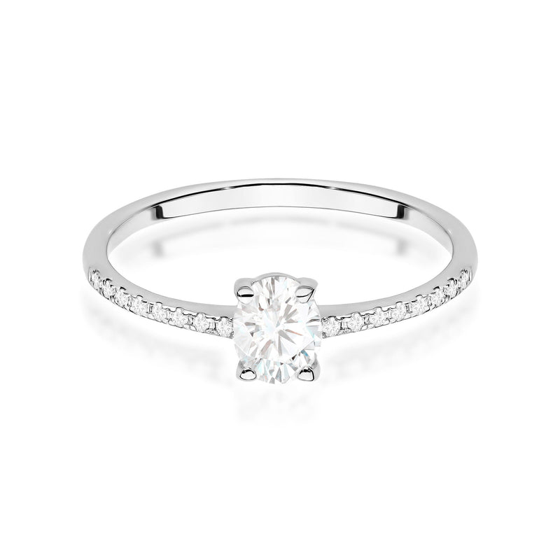 Inel Aur 14K cu Diamante Naturale 0.38 ct, imaginea 6 din 12