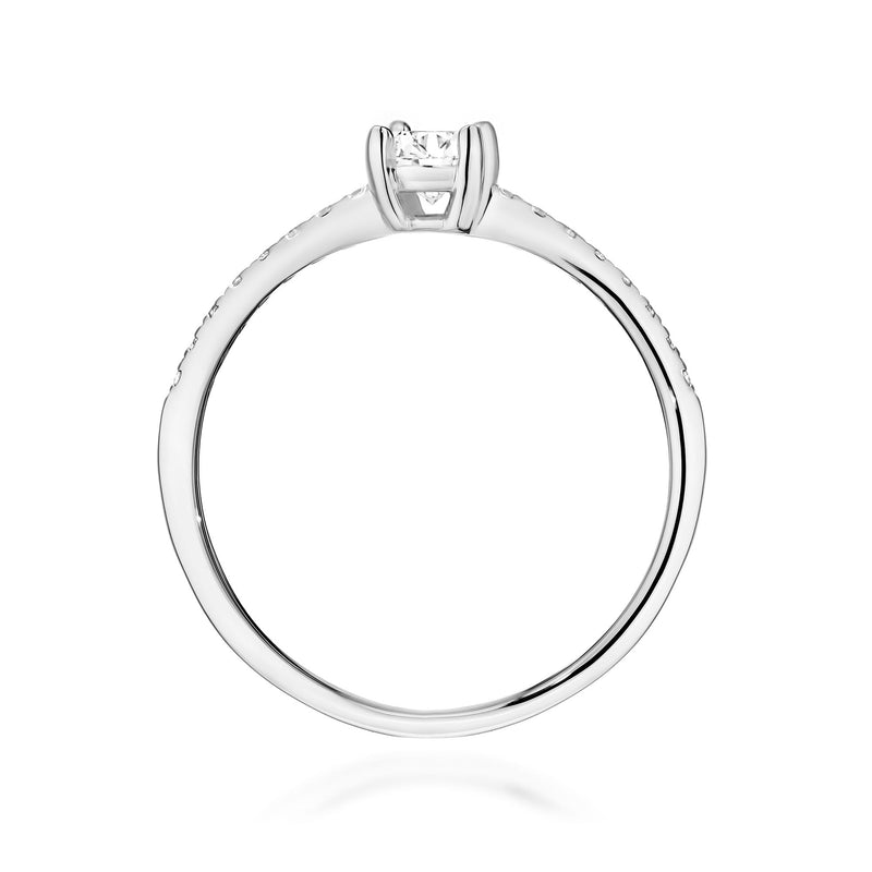 Inel Aur 14K cu Diamante Naturale 0.38 ct, imaginea 7 din 12