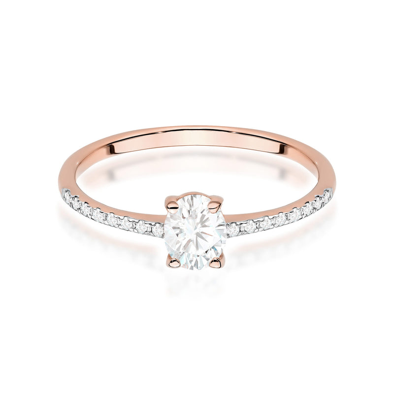 Inel Aur 14K cu Diamante Naturale 0.38 ct, imaginea 10 din 12
