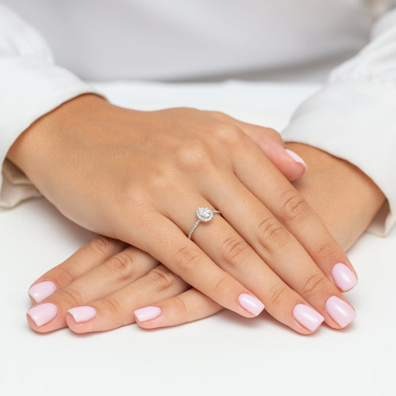 Inel Aur 14K cu Diamante Naturale 0.47 ct, imaginea 4 din 11