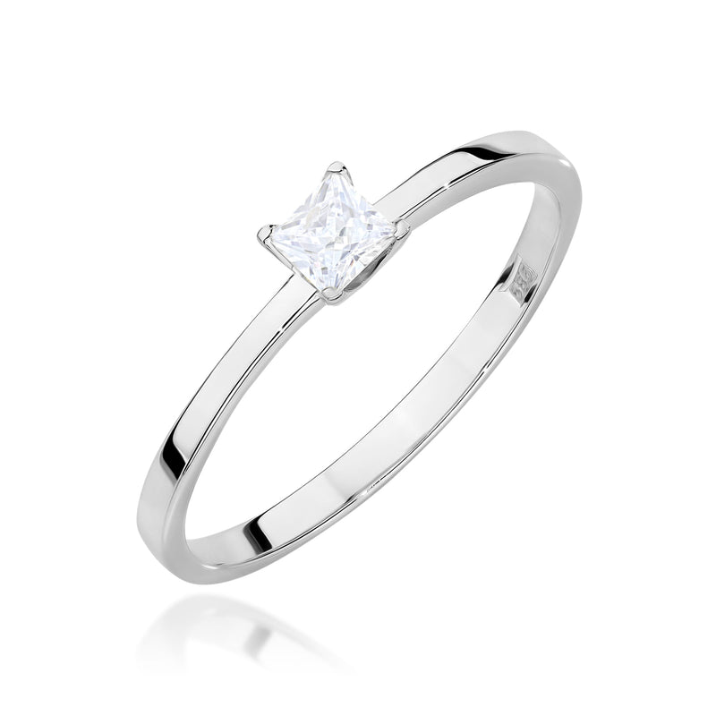 Inel Aur 14K cu Diamant Natural 0.15 ct, imaginea 5 din 12