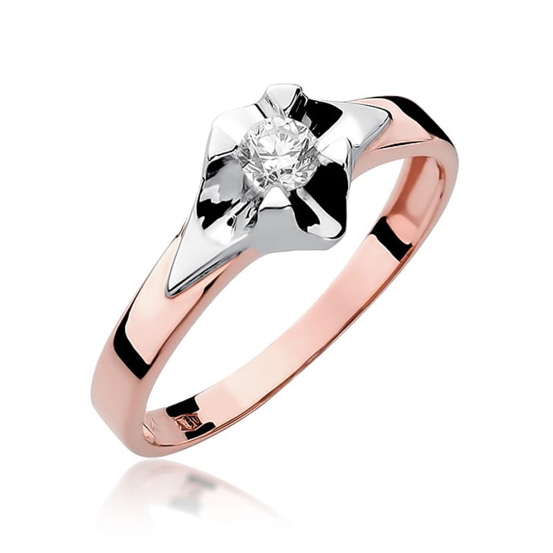 Inel Aur 14K cu Diamant Natural 0.20 ct, imaginea 9 din 11