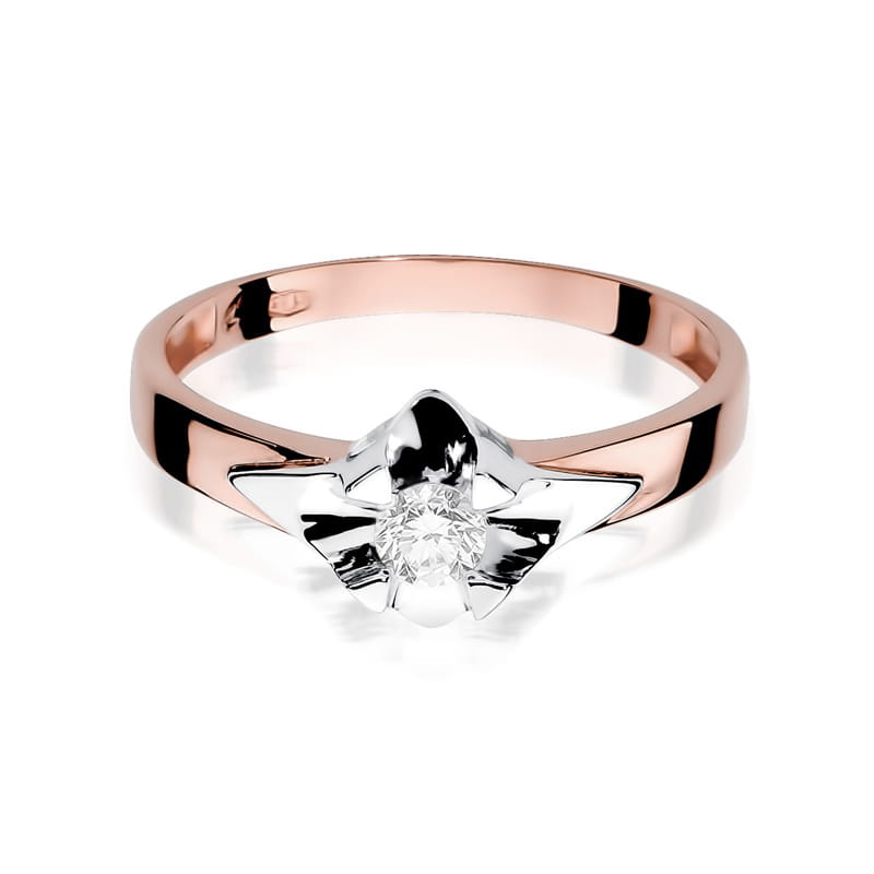 Inel Aur 14K cu Diamant Natural 0.20 ct, imaginea 10 din 11