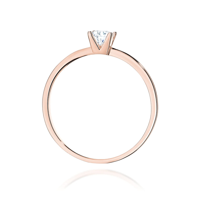 Inel Aur 14K cu Diamant Natural 0.30 ct, imaginea 11 din 12