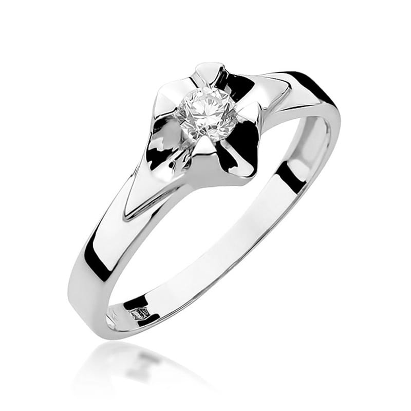 Inel Aur 14K cu Diamant Natural 0.23 ct, imaginea 5 din 12