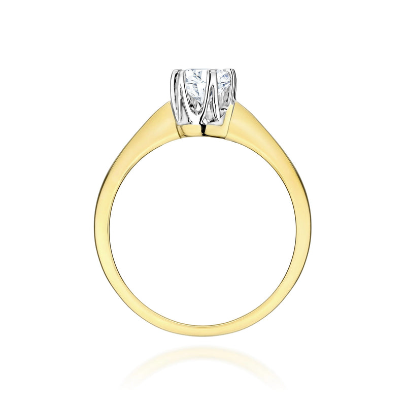 Inel Aur 14K cu Diamant Natural 0.25 ct, imaginea 3 din 12