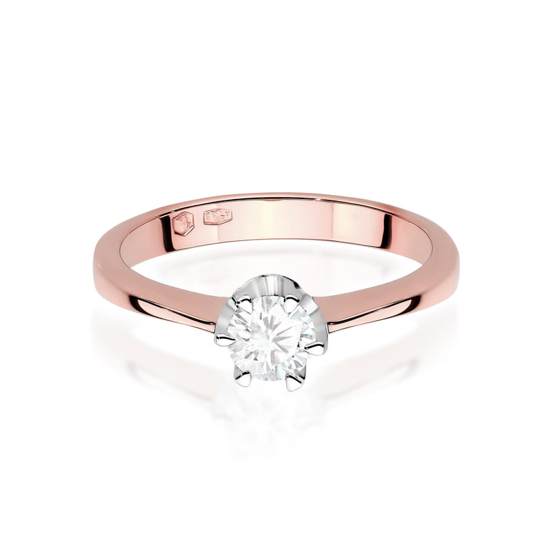 Inel Aur 14K cu Diamant Natural 0.25 ct, imaginea 6 din 12