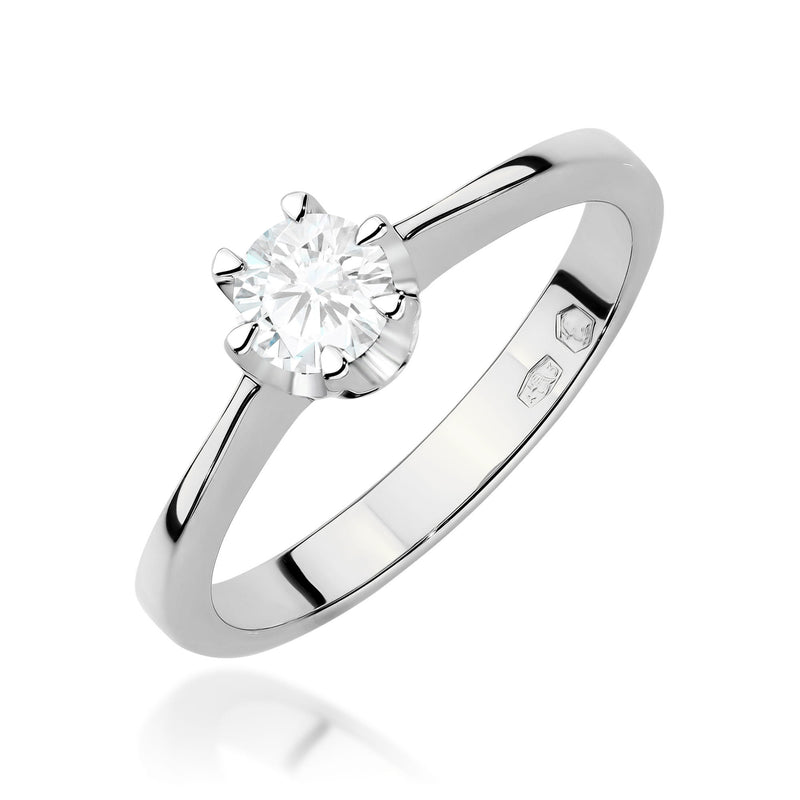 Inel Aur 14K cu Diamant Natural 0.25 ct, imaginea 9 din 12