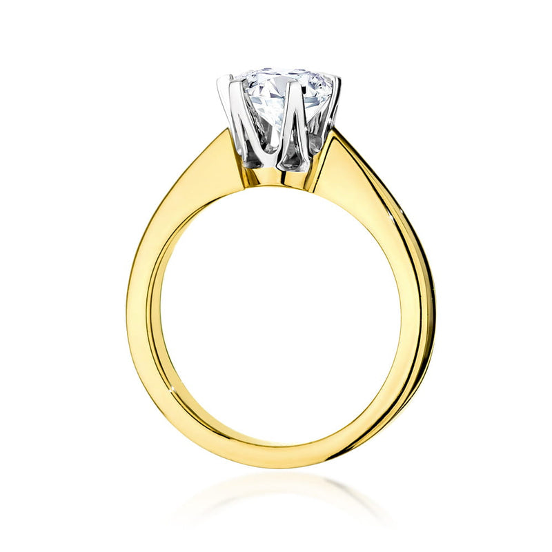 Inel Aur 14K cu Diamant Natural 0.70 ct, imaginea 3 din 9
