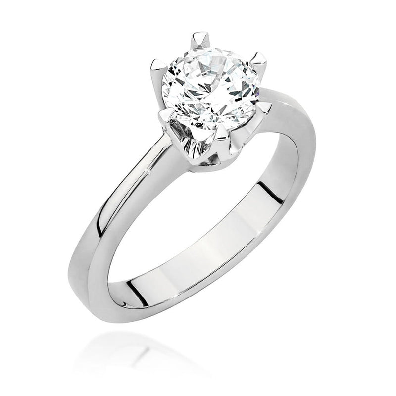 Inel Aur 14K cu Diamant Natural 0.70 ct, imaginea 5 din 9