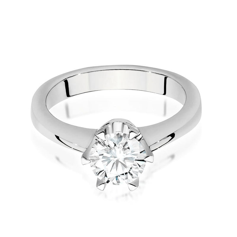 Inel Aur 14K cu Diamant Natural 0.70 ct, imaginea 6 din 9