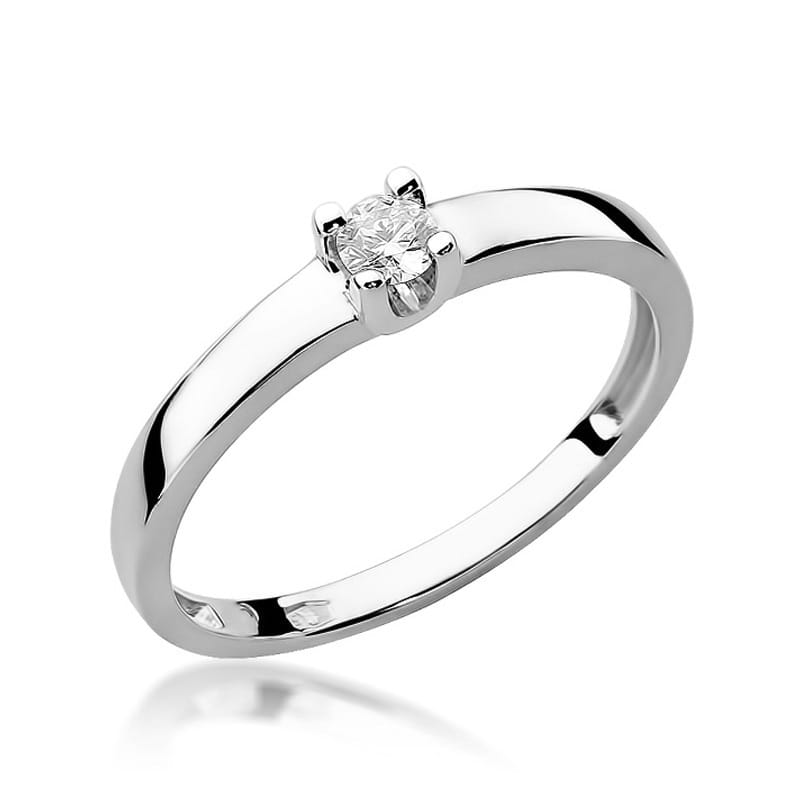 Inel Aur 14K cu Diamant Natural 0.12 ct, imaginea 5 din 11
