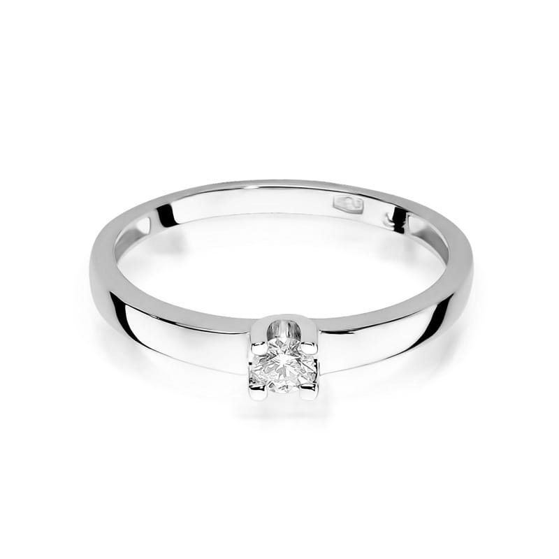 Inel Aur 14K cu Diamant Natural 0.12 ct, imaginea 6 din 11