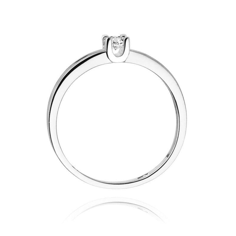 Inel Aur 14K cu Diamant Natural 0.12 ct, imaginea 7 din 11