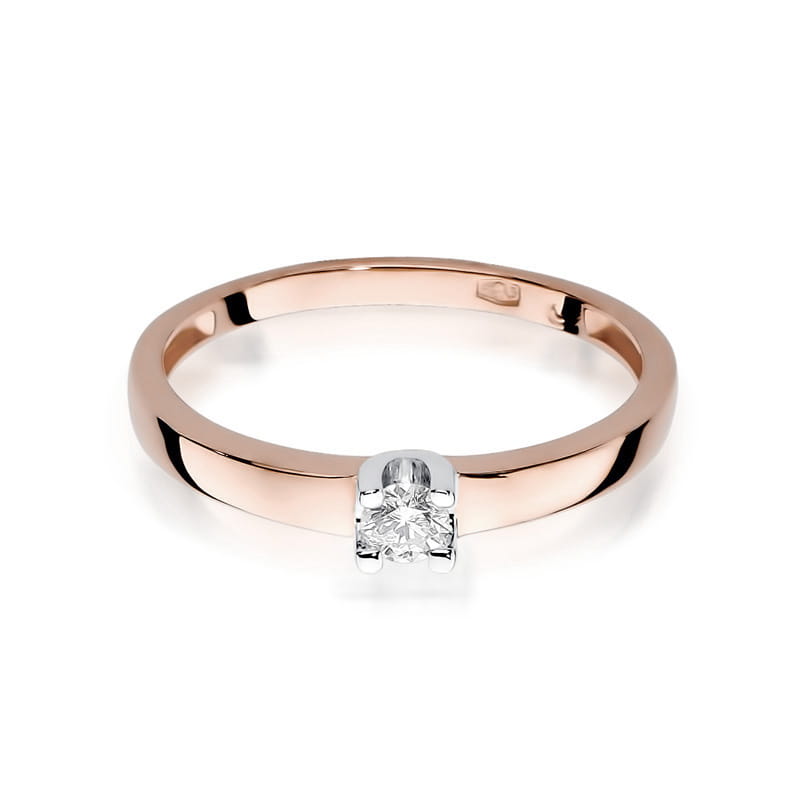 Inel Aur 14K cu Diamant Natural 0.12 ct, imaginea 10 din 11