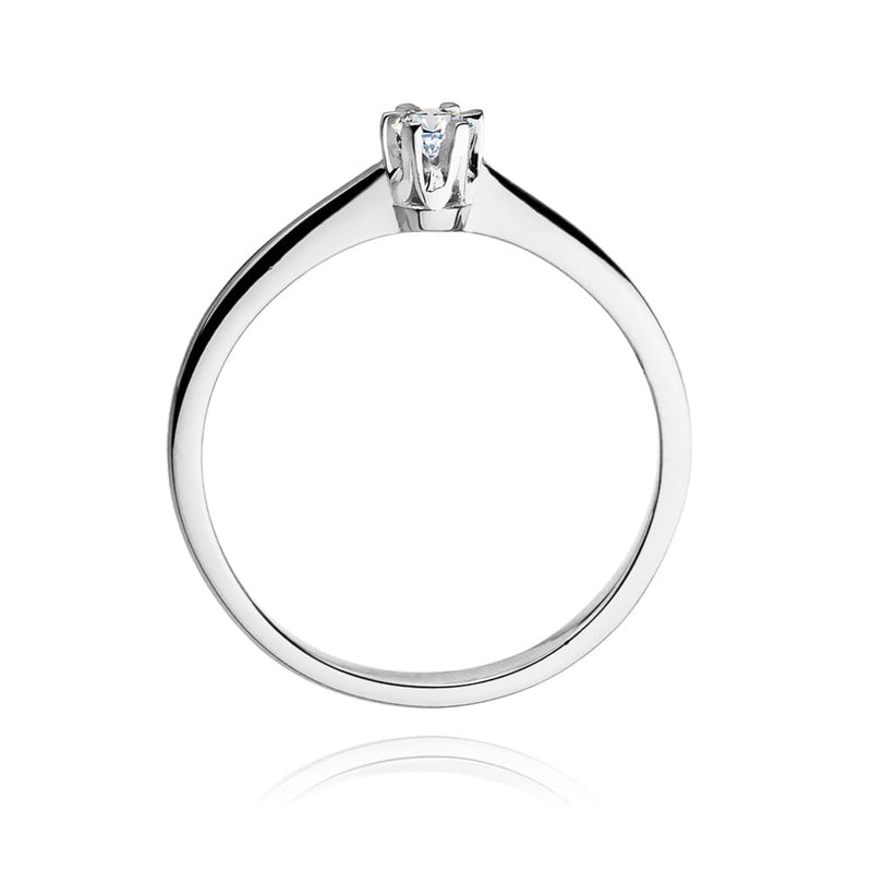 Inel Aur 14K cu Diamant Natural 0.15 ct, imaginea 7 din 10