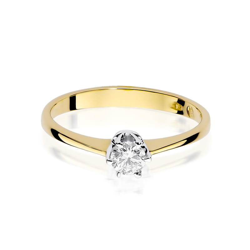 Inel Aur 14K cu Diamant Natural 0.20 ct, imaginea 2 din 11