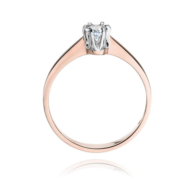 Inel Aur 14K cu Diamant Natural 0.20 ct, imaginea 10 din 11