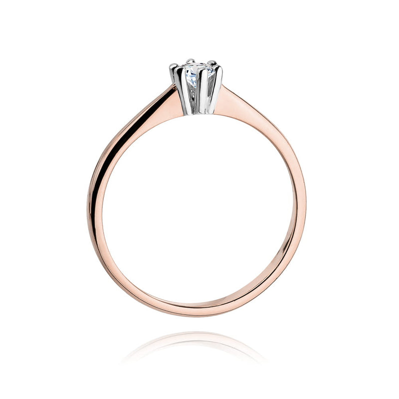 Inel Aur 14K cu Diamant Natural 0.20 ct, imaginea 11 din 12