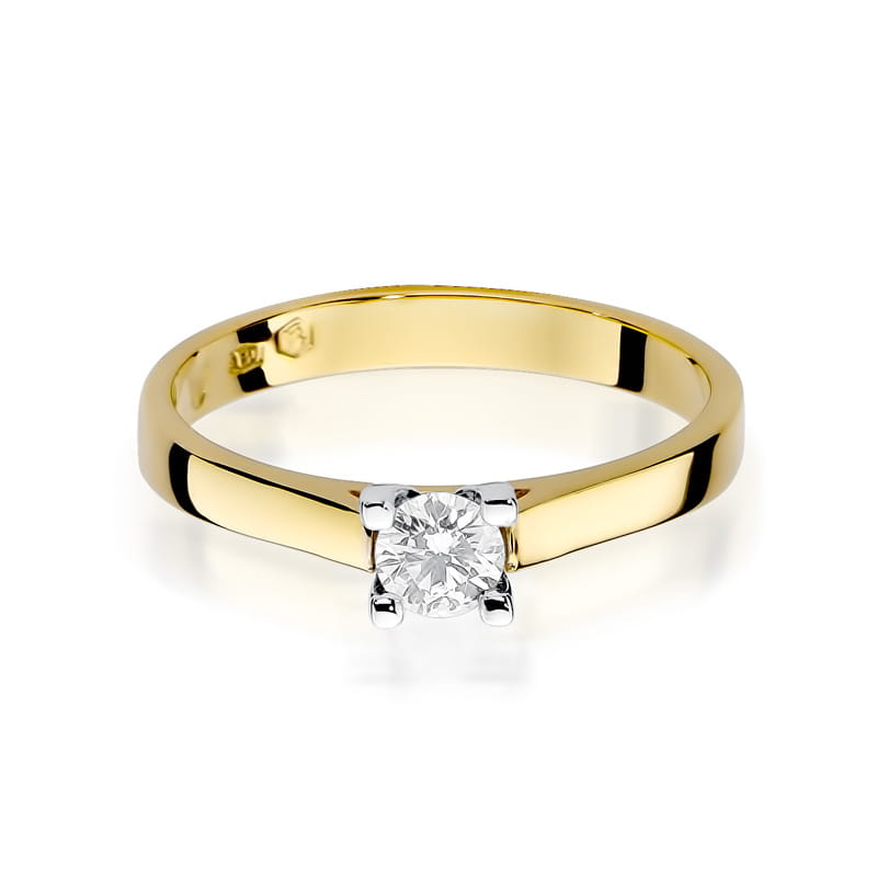 Inel Aur 14K cu Diamant Natural 0.20 ct, imaginea 2 din 11