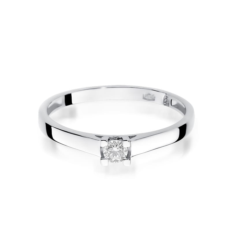 Inel Aur 14K cu Diamant Natural 0.12 ct, imaginea 6 din 12