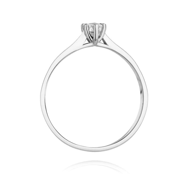 Inel Aur 14K cu Diamant Natural 0.15 ct, imaginea 7 din 12
