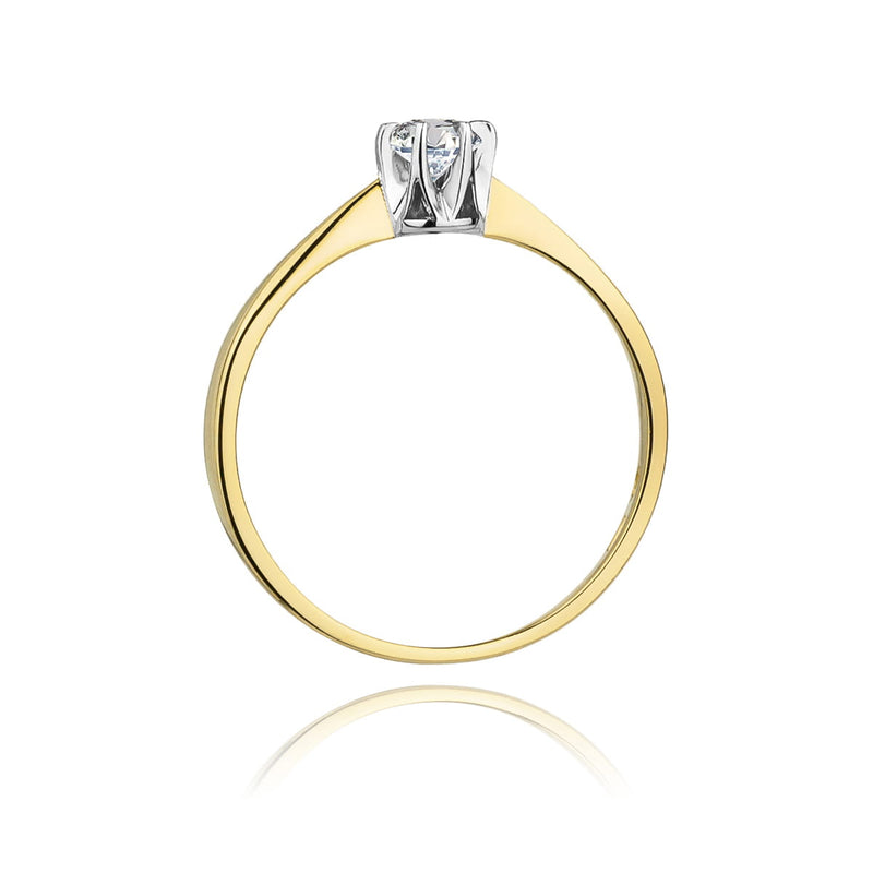 Inel Aur 14K cu Diamant Natural 0.20 ct, imaginea 3 din 12