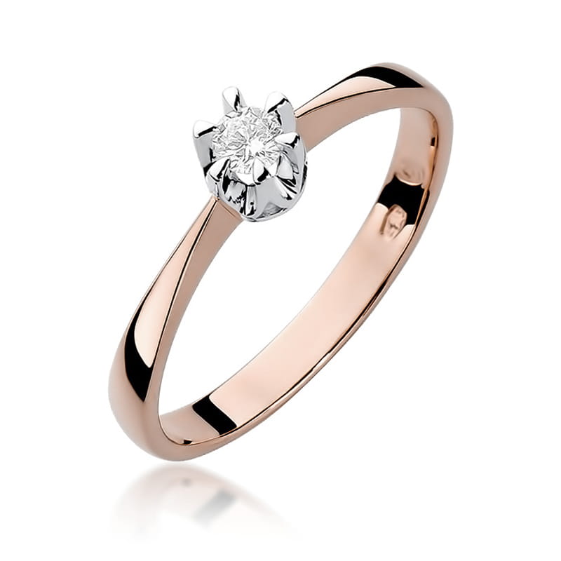 Inel Aur 14K cu Diamant Natural 0.20 ct, imaginea 5 din 12