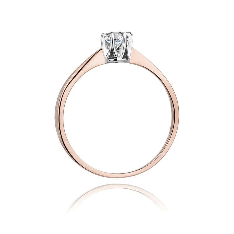 Inel Aur 14K cu Diamant Natural 0.20 ct, imaginea 7 din 12