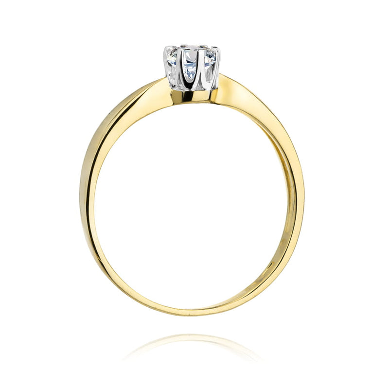Inel Aur 14K cu Diamant Natural 0.25 ct, imaginea 3 din 12