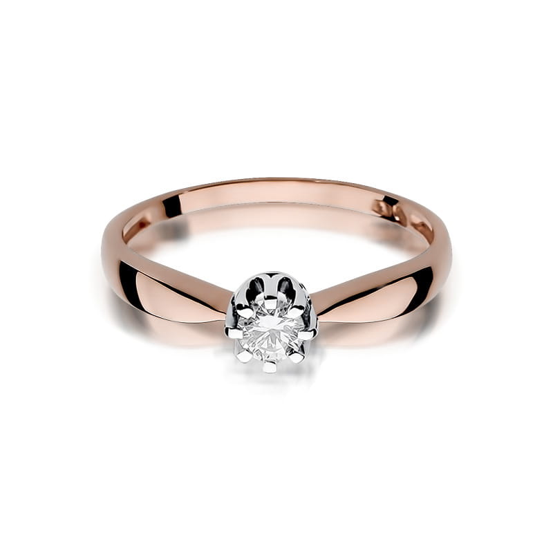 Inel Aur 14K cu Diamant Natural 0.20 ct, imaginea 6 din 12