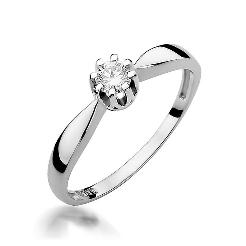 Inel Aur 14K cu Diamant Natural 0.20 ct, imaginea 9 din 12