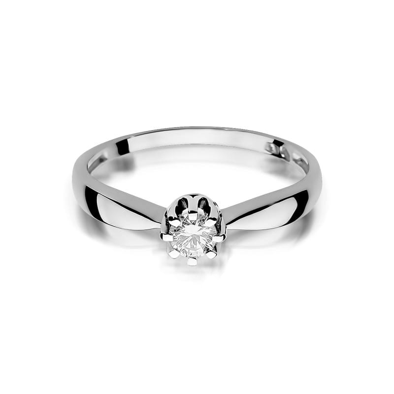 Inel Aur 14K cu Diamant Natural 0.20 ct, imaginea 10 din 12