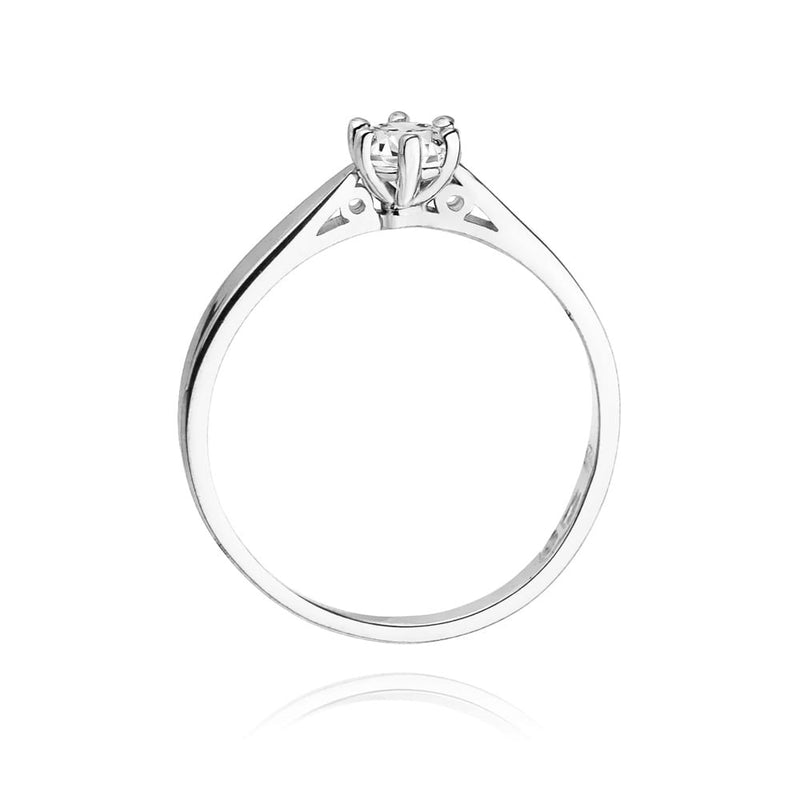 Inel Aur 14K cu Diamant Natural 0.20 ct, imaginea 11 din 12