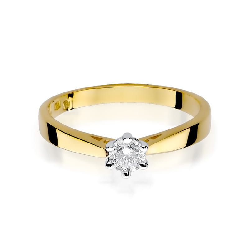 Inel Aur 14K cu Diamant Natural 0.20 ct, imaginea 2 din 12