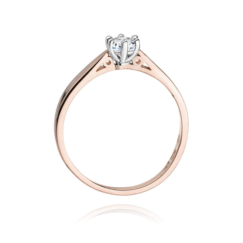 Inel Aur 14K cu Diamant Natural 0.20 ct, imaginea 7 din 12