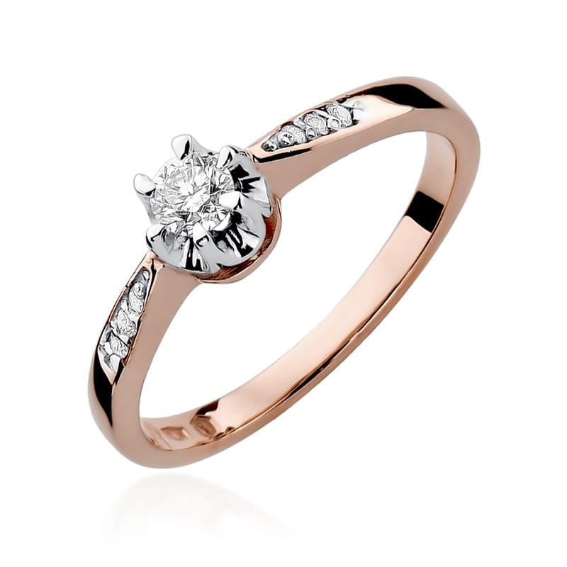 Inel Aur 14K cu Diamante Naturale 0.28 ct, imaginea 5 din 12