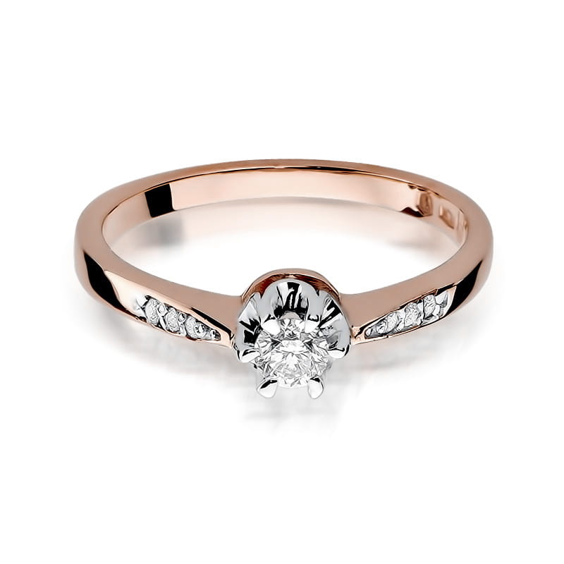 Inel Aur 14K cu Diamante Naturale 0.28 ct, imaginea 6 din 12