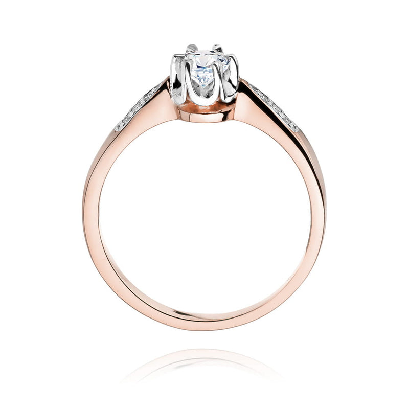 Inel Aur 14K cu Diamante Naturale 0.28 ct, imaginea 7 din 12