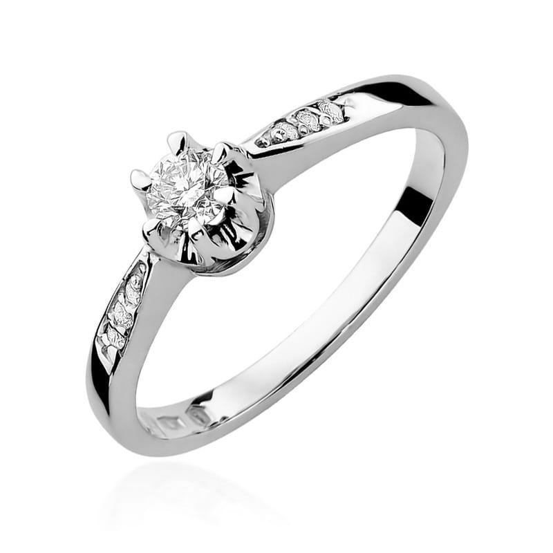 Inel Aur 14K cu Diamante Naturale 0.28 ct, imaginea 9 din 12