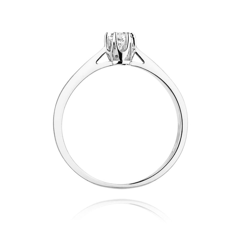 Inel Aur 14K cu Diamant Natural 0.15 ct, imaginea 11 din 12