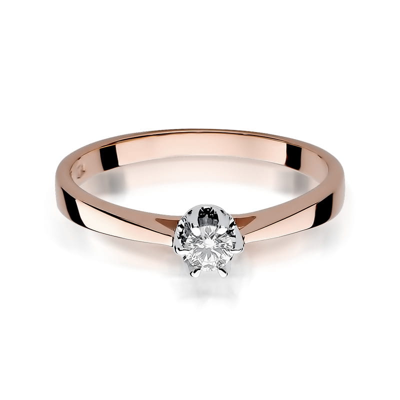 Inel Aur 14K cu Diamant Natural 0.15 ct, imaginea 6 din 12