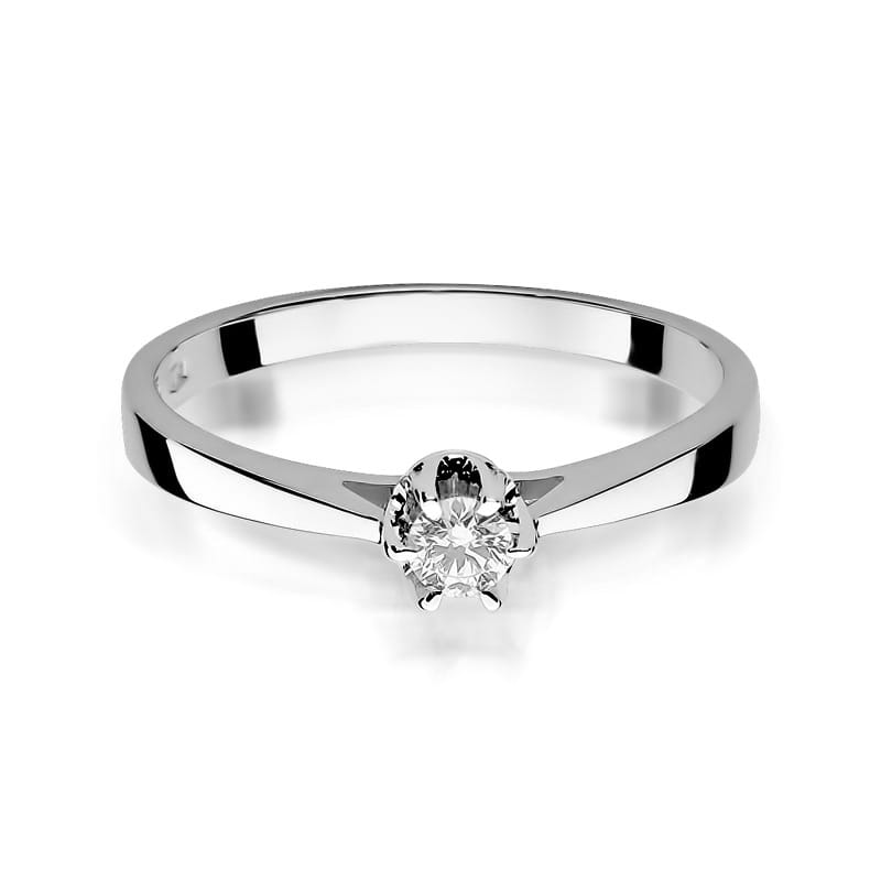 Inel Aur 14K cu Diamant Natural 0.15 ct, imaginea 10 din 12