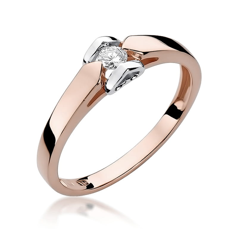 Inel Aur 14K cu Diamant Natural 0.04 ct, imaginea 5 din 12