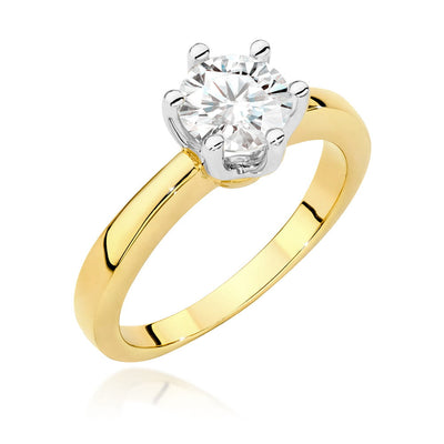 Inel Aur 14K cu Diamant Natural 1.00 ct