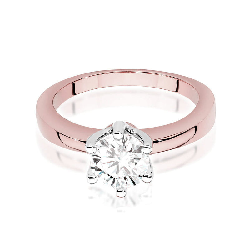 Inel Aur 14K cu Diamant Natural 1.00 ct, imaginea 6 din 12