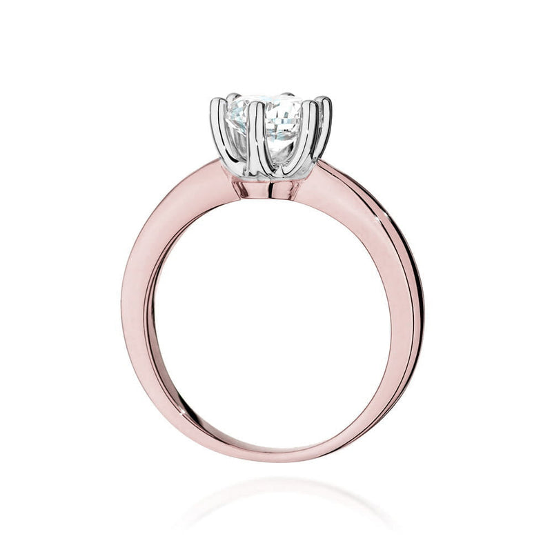 Inel Aur 14K cu Diamant Natural 1.00 ct, imaginea 7 din 12