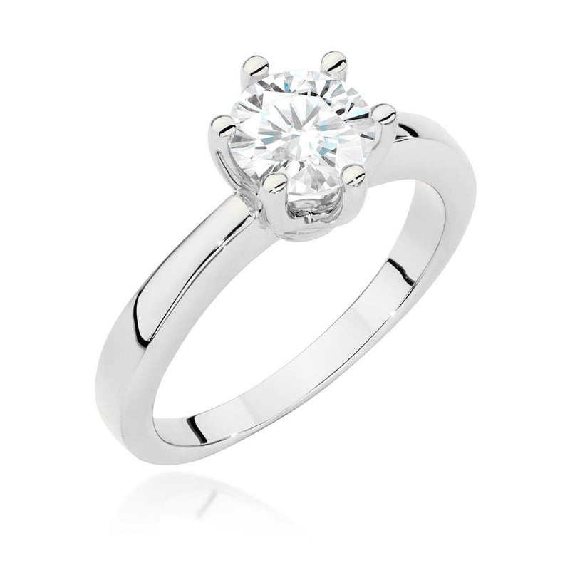 Inel Aur 14K cu Diamant Natural 1.00 ct, imaginea 9 din 12